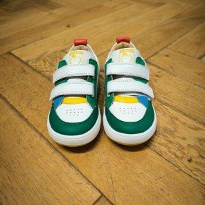 SHOOPOM TEAMS NEW EASY white green chaussure basse velcros