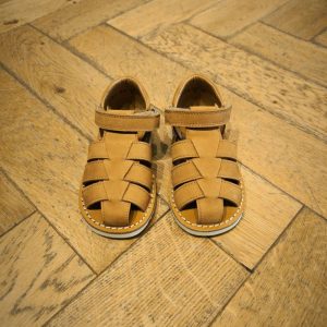 POM D’API WAFF PAPY camel semelle blanche sandales garçon