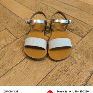 POM D’API PLAGETTE BUCKLE TAO oro palla sandales fille