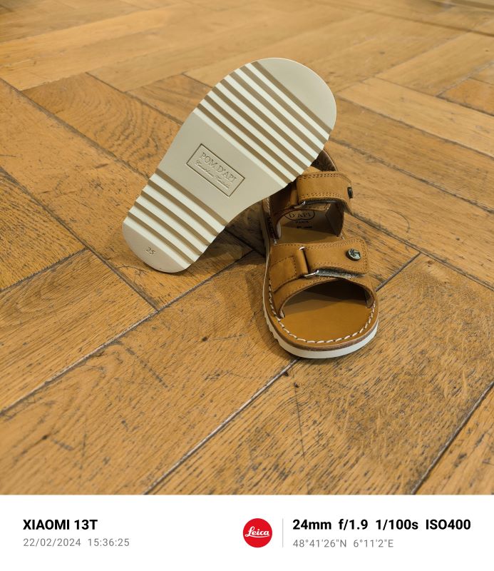 POM D’API WAFF EASY camel sandale garçon – Image 3