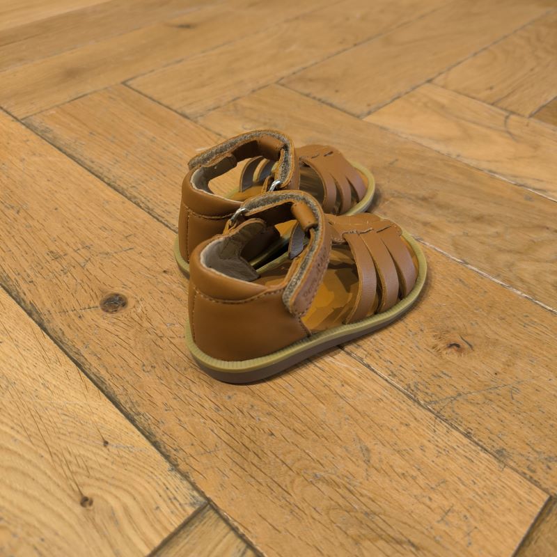 POM D’API POPPY STRAP camel sandale mixte premiers pas – Image 2