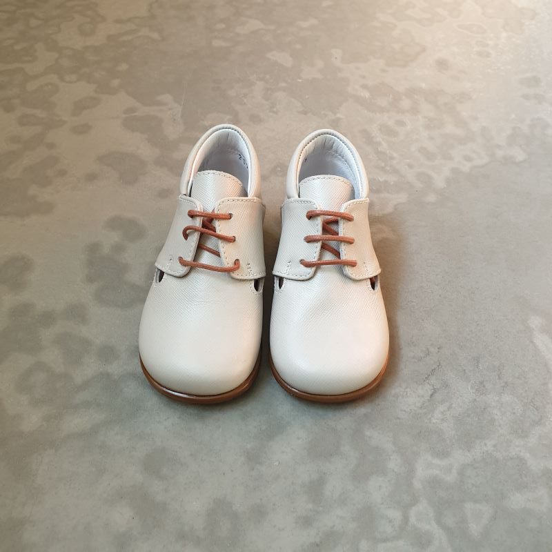 BEBERLIS CHAUSSURE premier pas cuir 20719 GRIS CLAIR – Image 2