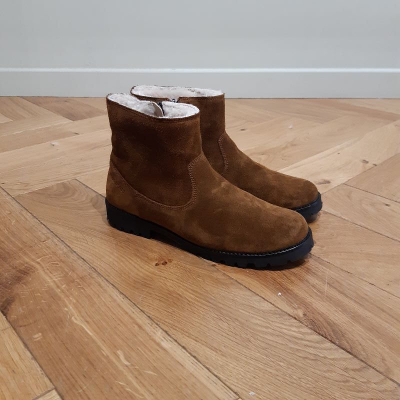 POM D’API ROADSTER ZIP FUR COFFEE NUBUCK OILY BOOTS FOURREES MIXTES