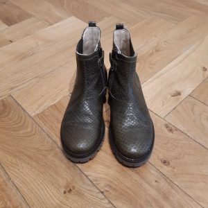 BEBERLIS BOOTS kaki cuir fantaisie
