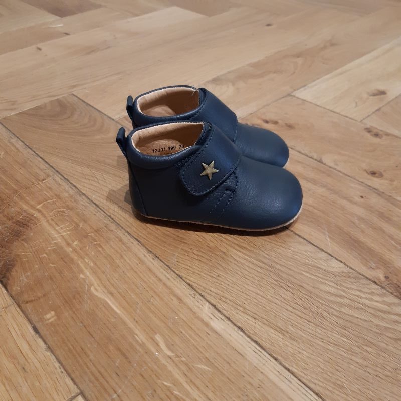 BISGAARD CHAUSSON CUIR bleu marine 12301 – Image 2