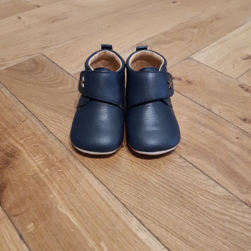 BISGAARD CHAUSSON CUIR bleu marine 12301 – Image 4