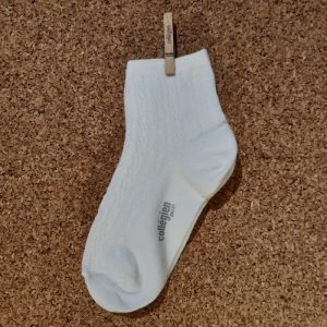 COLLEGIEN chaussette courte antoinette blanc neige