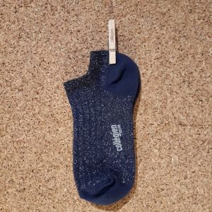 COLLEGIEN chaussette trés courte caroline nuit étoilée lurex