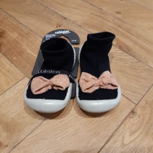 COLLEGIEN CHAUSSON-CHAUSSETTE FANTAISIE ROSEWOOD BOW