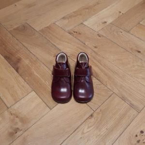 BEBERLIS CHAUSSURE premier pas cuir bordeaux 22196