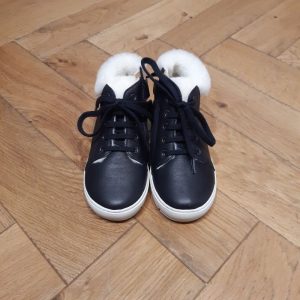 POM D&rsquo;API Start Top FUR CUIR navy