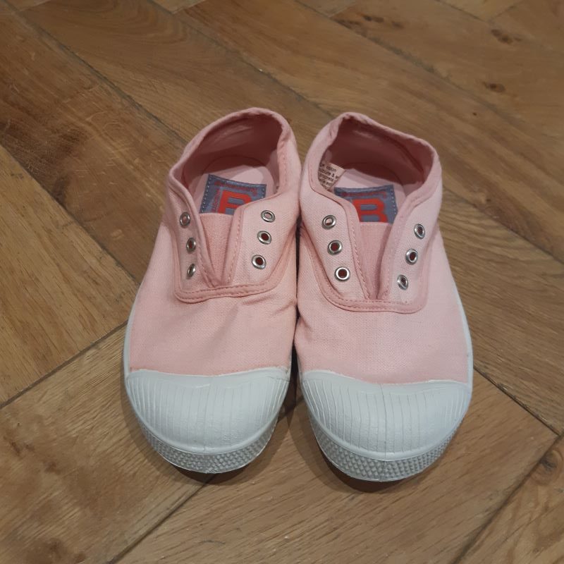 BENSIMON modéle ELLY tennis toile rose pale – Image 2