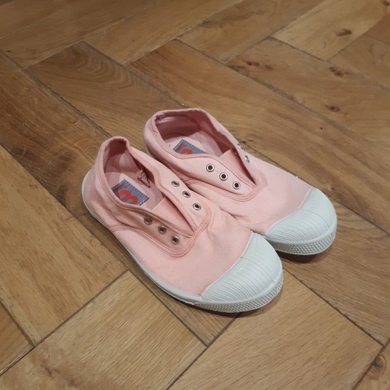 BENSIMON modéle ELLY tennis toile rose pale – Image 3
