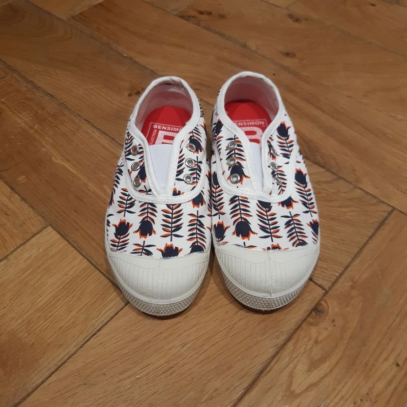 BENSIMON modéle ELLY tennis toile fantaisie tulipe