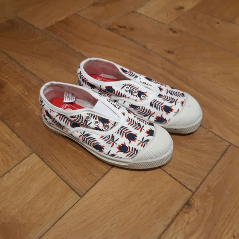 BENSIMON modéle ELLY tennis toile fantaisie tulipe – Image 2