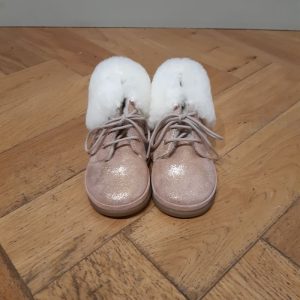 POM D&rsquo;API FAN-FAN FUR OLD ROSE premiers pas fourré