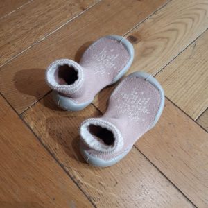 COLLEGIEN CHAUSSON-CHAUSSETTE FANTAISIE neige