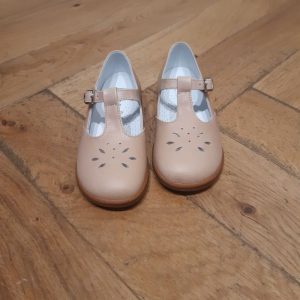 BEBERLIS CHAUSSURE fillette salomé en cuir nude 19718 Josephine