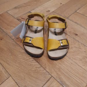 REQINS SANDALES GARÇON CESAR nubuck kaki ocre