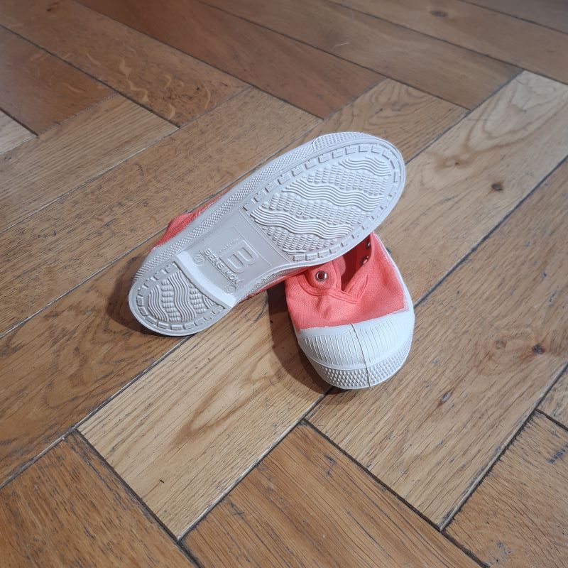 BENSIMON modéle ELLY tennis toile flamingo – Image 3