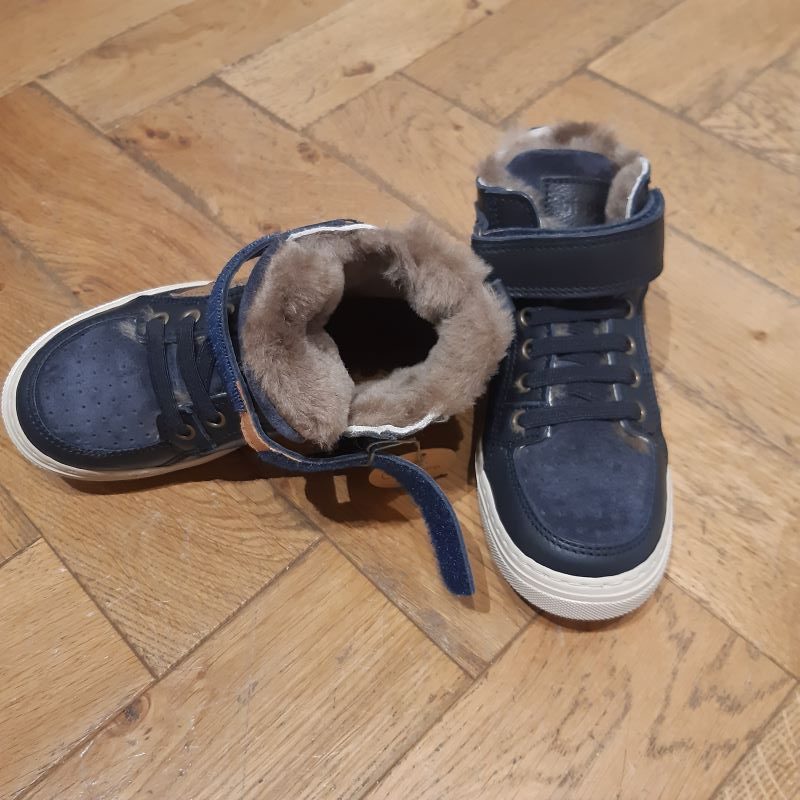 BISGAARD CHAUSSURE MONTANTE ISAK FOURREES DARK BLUE – Image 2
