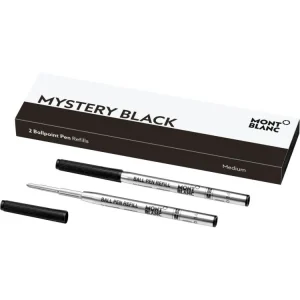 2 recharges de stylo à bille (M) Mystery Black