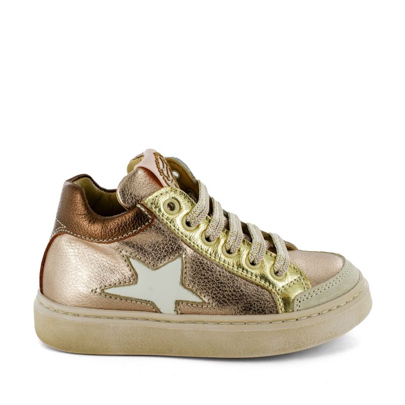 STONES AND BONES 5256 fleur metal nude et bronze