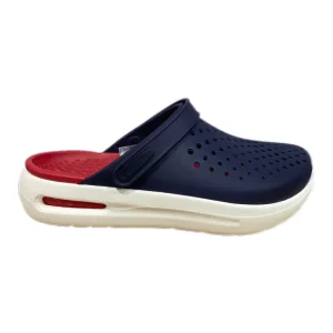 inmotion clog (bleu nuit et rouge et blanc)