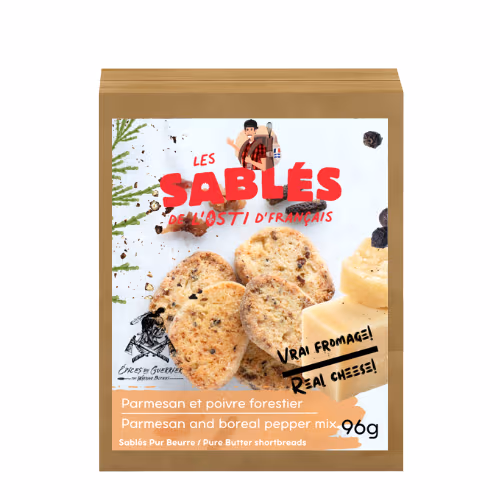 Boite de p'tits Sablés - Parmesan poivre forestier