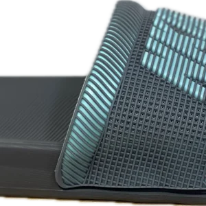 CLAQUETTE NKRE gris et vert