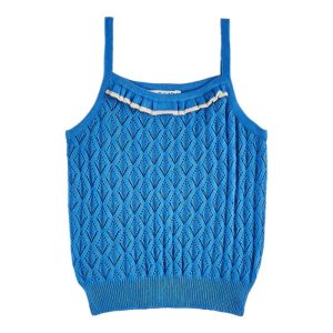 Emile et Ida AB184 débardeur tricot lagon