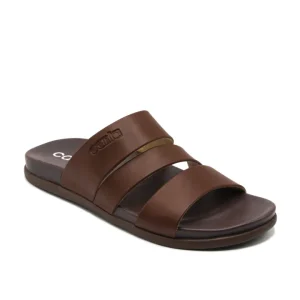 CANIA CLAQUETTE 3 BANDES MARRON