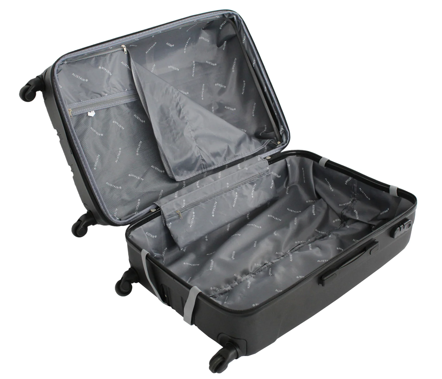 Valise grande taille Alistair - Collection Airo 2.0 - 4 roues - ABS ultra résistant - Noir – Image 4