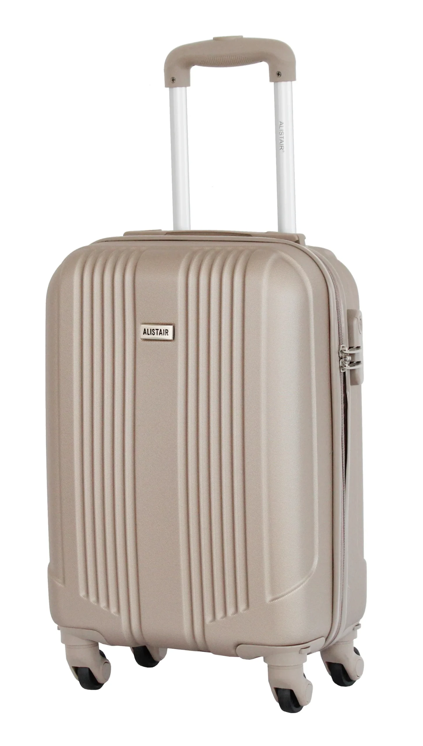 Valise cabine 52cm Alistair - Collection Airo 2.0 - 4 roues - ABS ultra résistant - Champagne