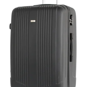 Valise grande taille Alistair - Collection Airo - 4 roues - ABS ultra résistant - Noir