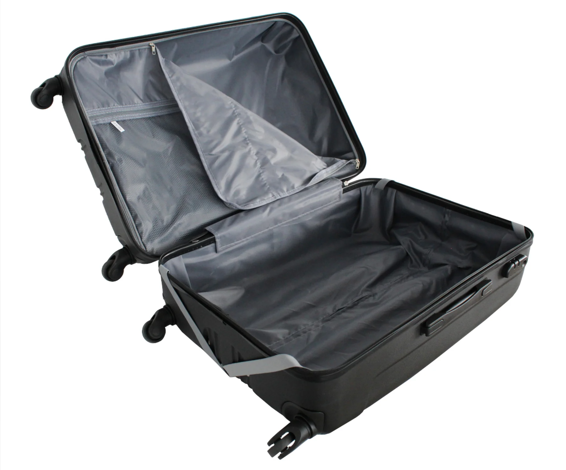 Valise grande taille Alistair - Collection Airo - 4 roues - ABS ultra résistant - Noir – Image 5