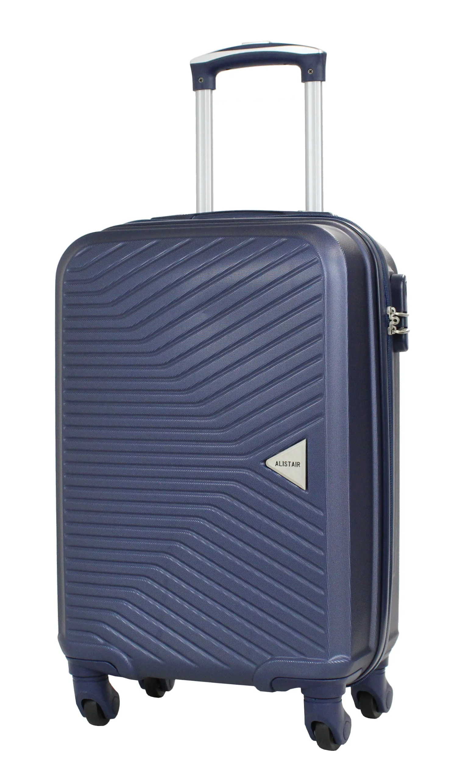 Valise cabine S Alistair - Collection Iron - 4 roues - ABS ultra résistant - Bleu
