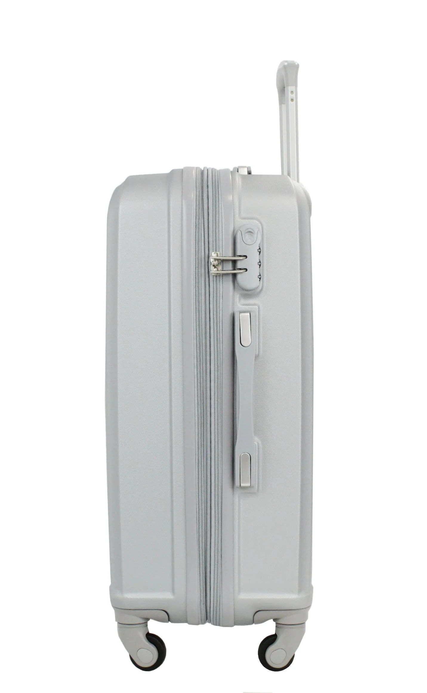 Valise taille moyenne Alistair - Collection Iron - 4 roues - ABS ultra résistant - Argent – Image 3