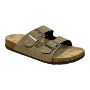 CLAQUETTES AVEC 2 BOUCLES BEIGE