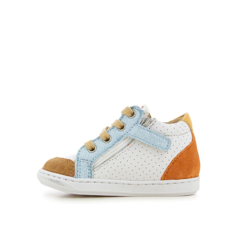 SHOOPOM BOUBA ZIP BOX white camel chaussure premier pas – Image 4