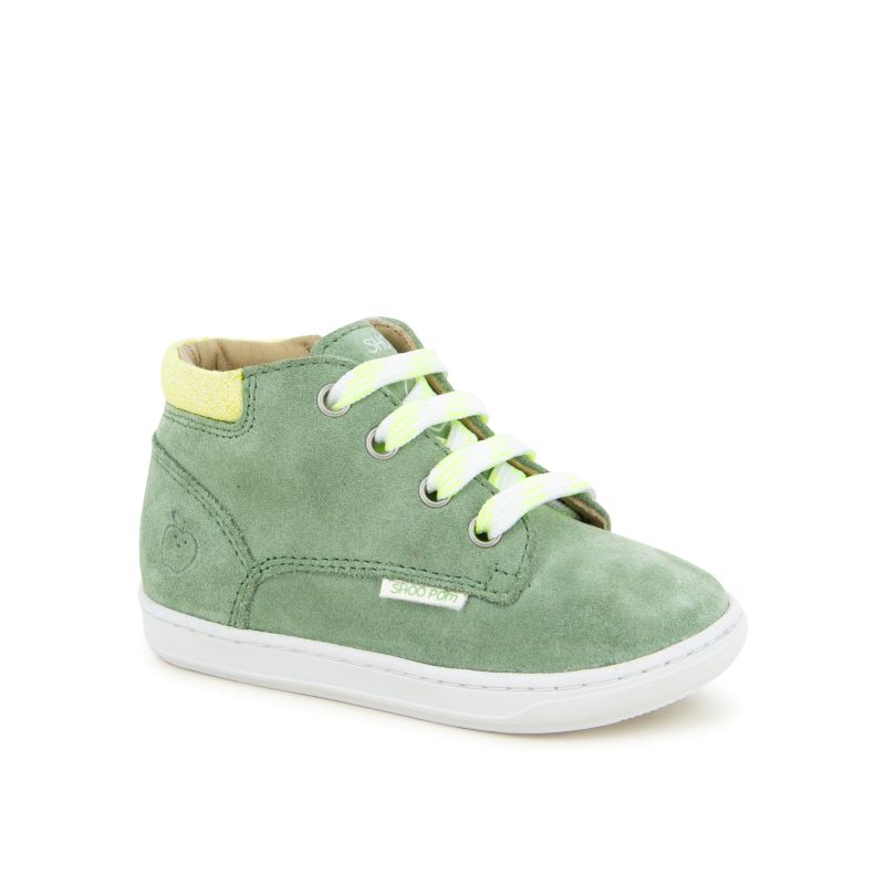 SHOOPOM BOUBA ZIP DESERT velours salvia chaussures premiers pas – Image 4