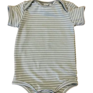 Cache-couche manches courtes rayé vert