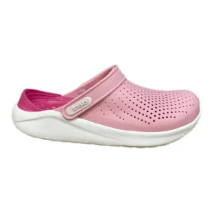 CROCS LITERIDE rose claire et rose et blanc