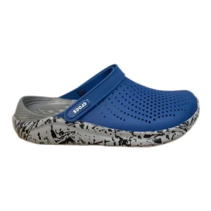 CROCS LITERIDE CLOG BLEU ET GRIS MOUCHETÉ