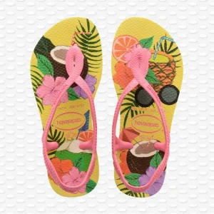 HAVAIANAS KIDS LUNA PRINT AMARELO LIMAO