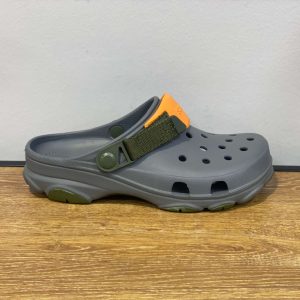 CROCS Classic All Terrain Clog gris et vert et orange