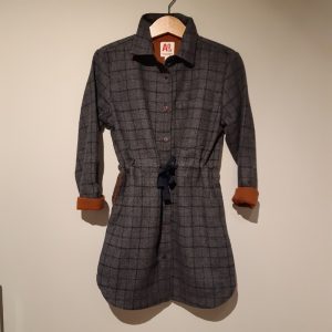 AO76 ROBE LAINE MEDORA DRESS DARK GREY vetement fille