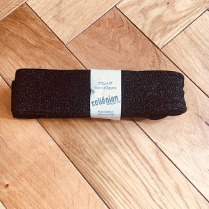 COLLEGIEN COLLANT COTON COTELE LUREX NOIR