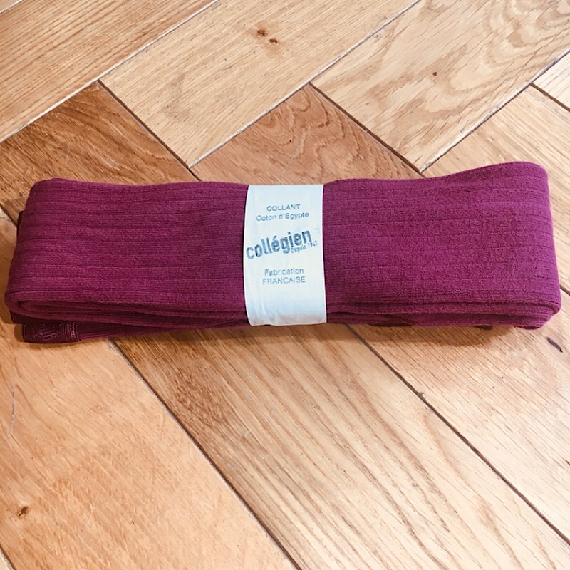 COLLEGIEN COLLANT COTON COTELE UNI MARSALA