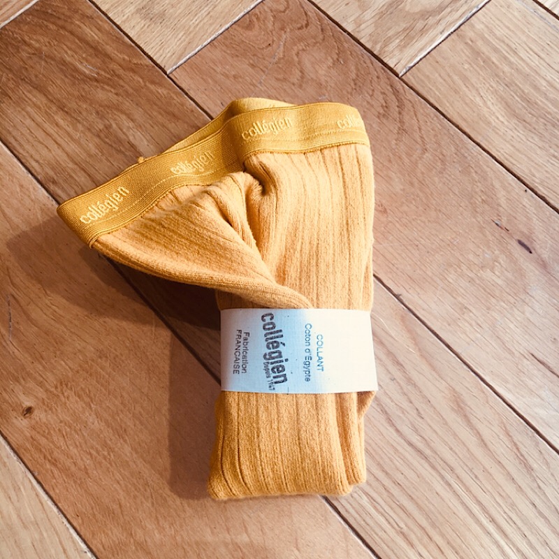 COLLEGIEN COLLANT COTON COTELE UNI MIEL – Image 3